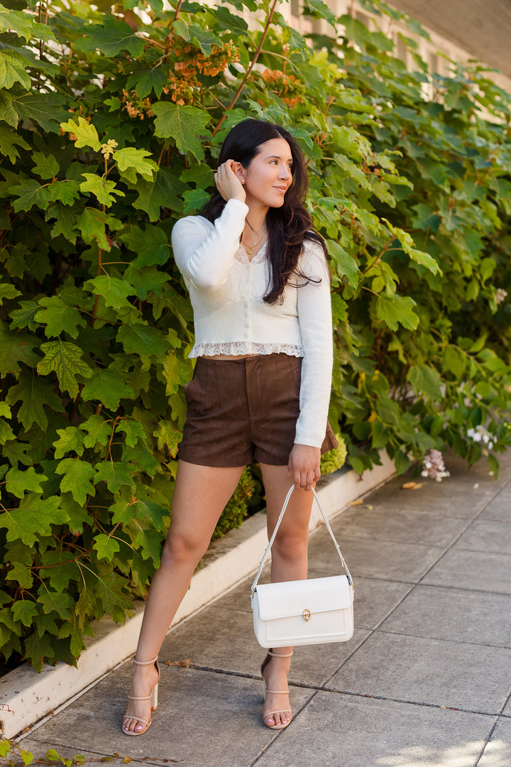 The Lovely In Lace White Cardigan Top
