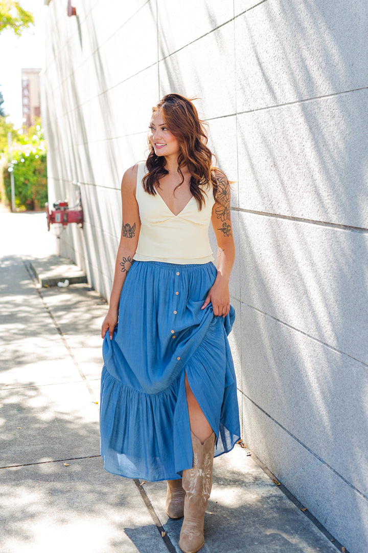 The Always You Tiered Maxi Skirt