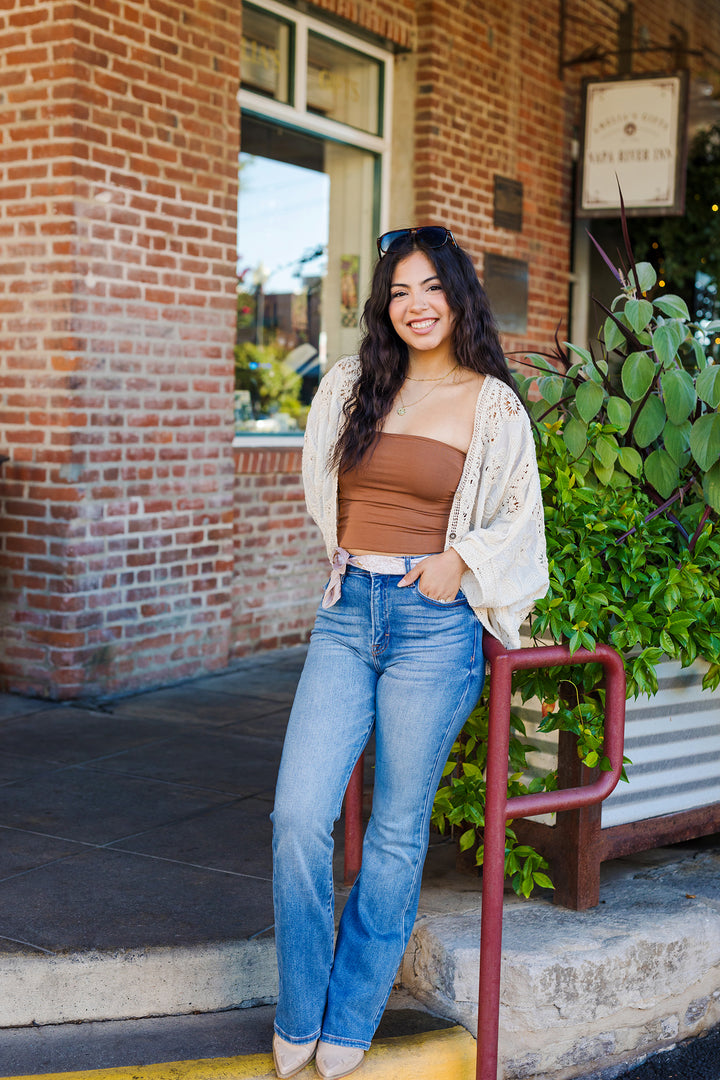 The Only In My Dreams Crochet Cardigan Top