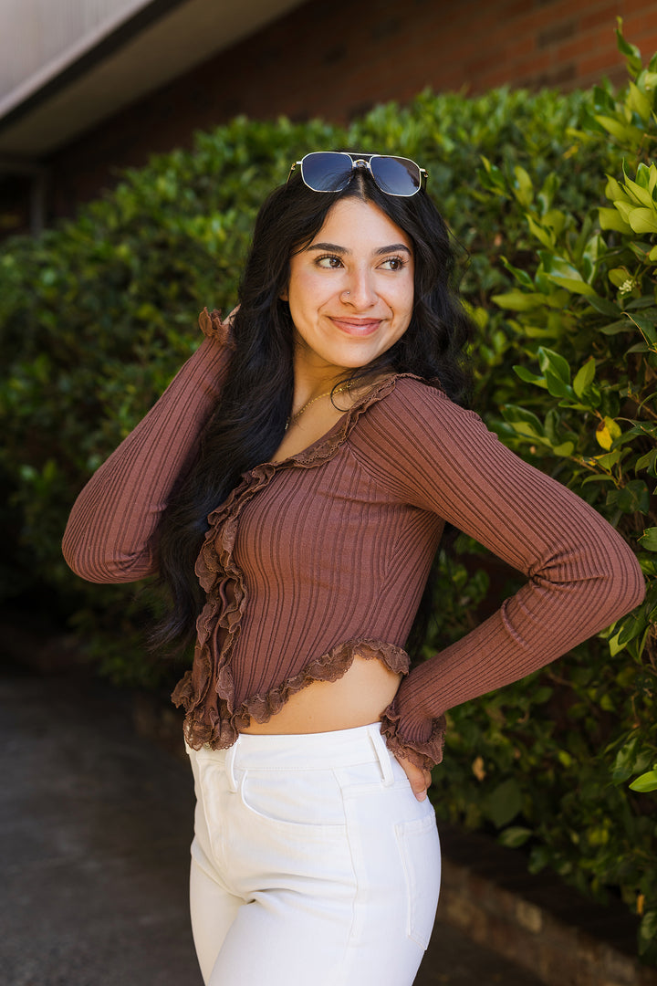 The Windward Lace Long Sleeve Sweater