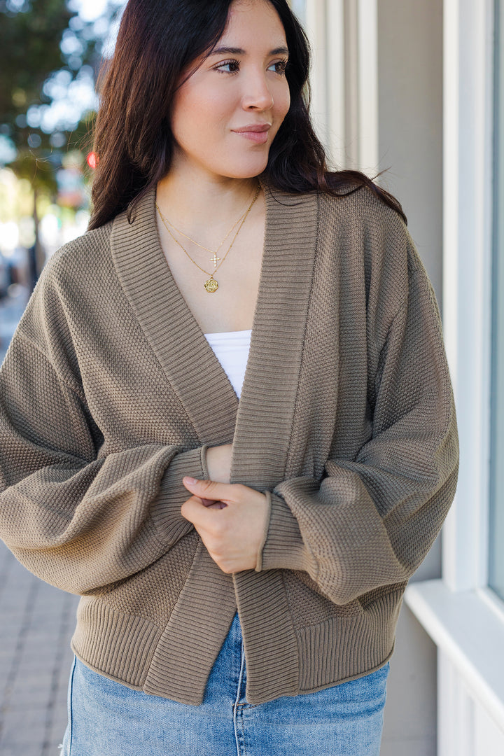 The Bubble Trouble Cropped Cardigan