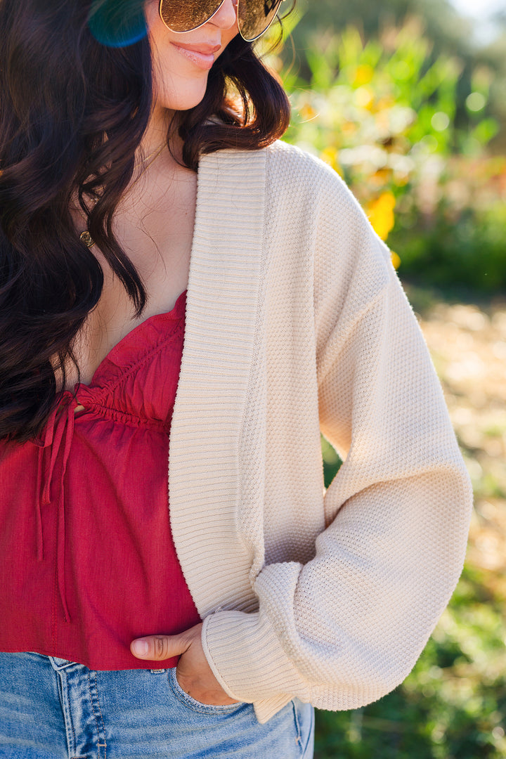 The Bubble Trouble Cropped Cardigan
