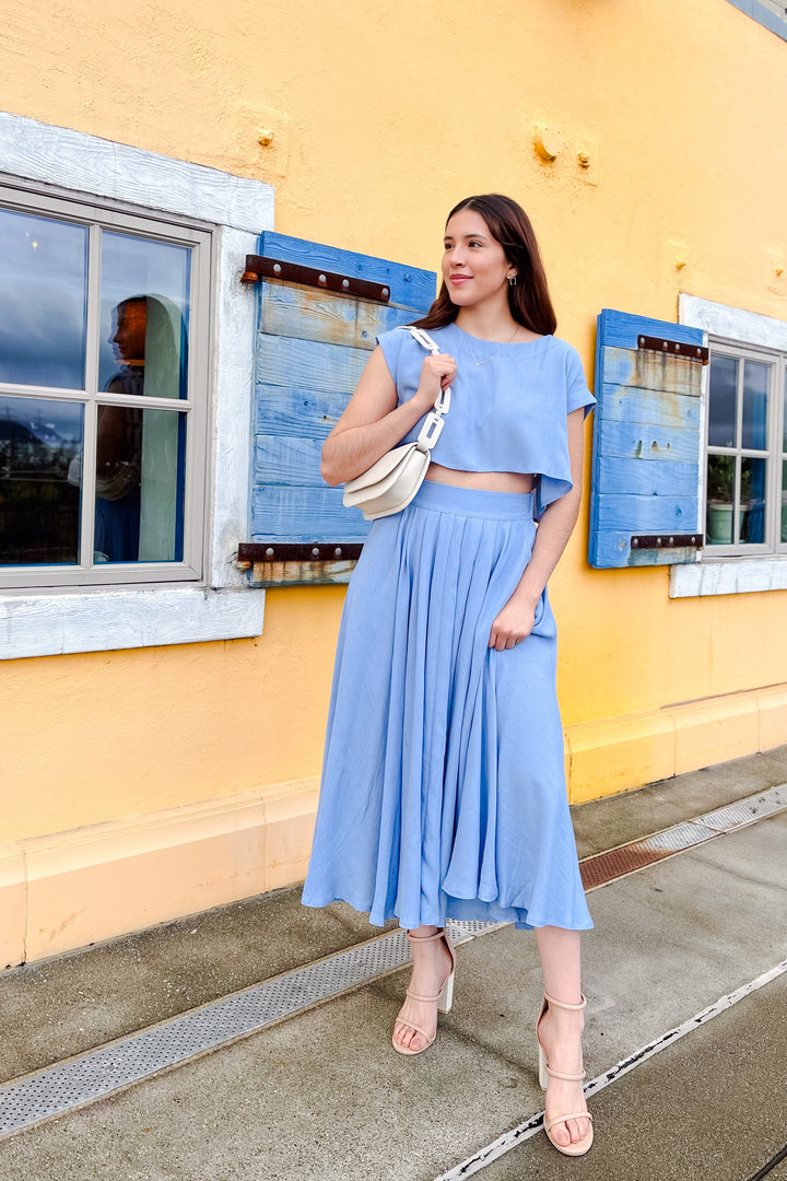 The Cassie Linen Skirt Set