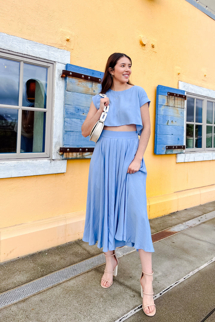 The Cassie Linen Skirt Set