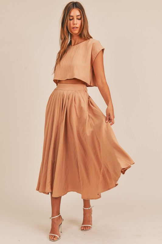 The Cassie Linen Skirt Set