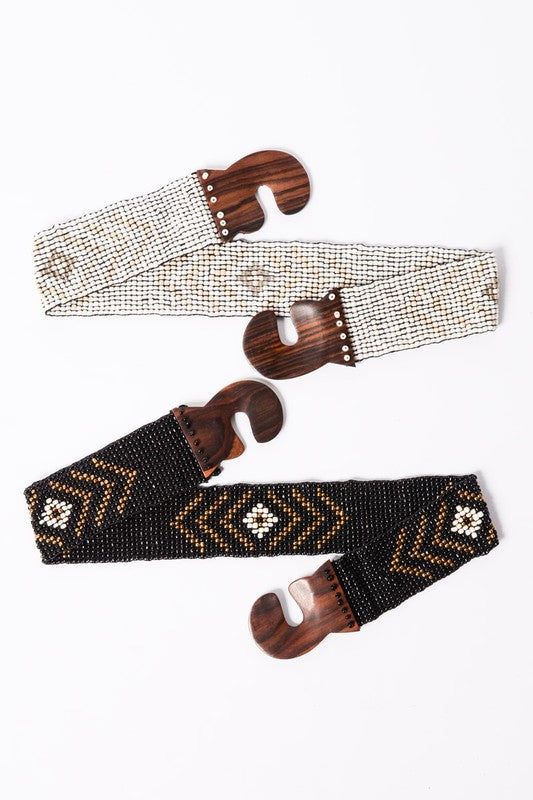The Taos Tribal Beaded Stretch Belt
