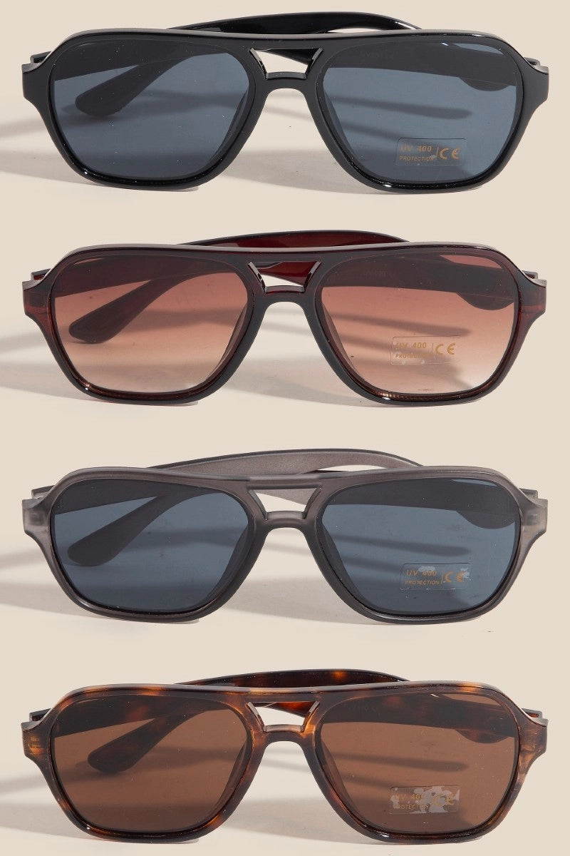 The Modern Plastic Aviator Frame Sunglasses