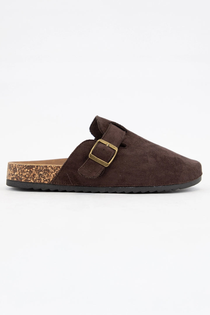 The Boone Chocolate Brown Suede Clogs (Unisex)