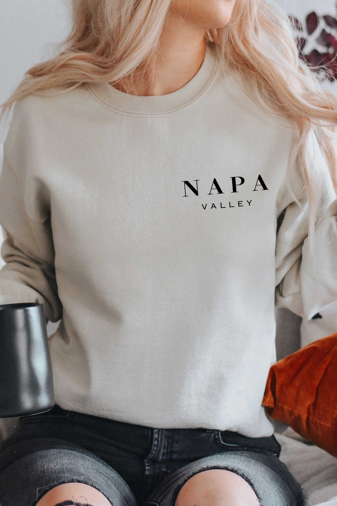 The Napa Valley Pocket Printed Crewneck Sweatshirt
