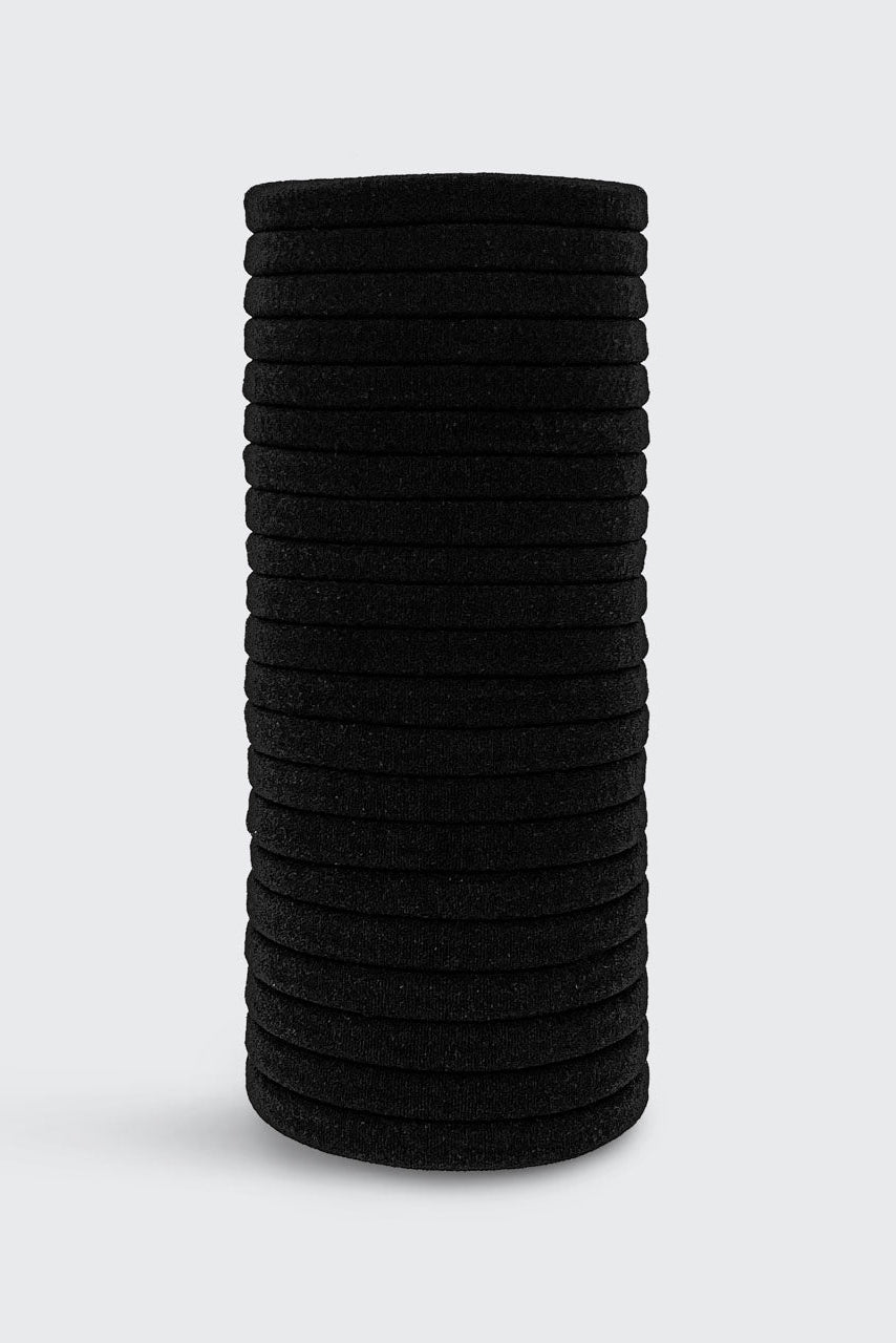 The Eco-Friendly Nylon Elastics 20pc Set - Black by KITSCH