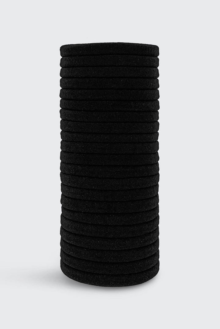 The Eco-Friendly Nylon Elastics 20pc Set - Black by KITSCH