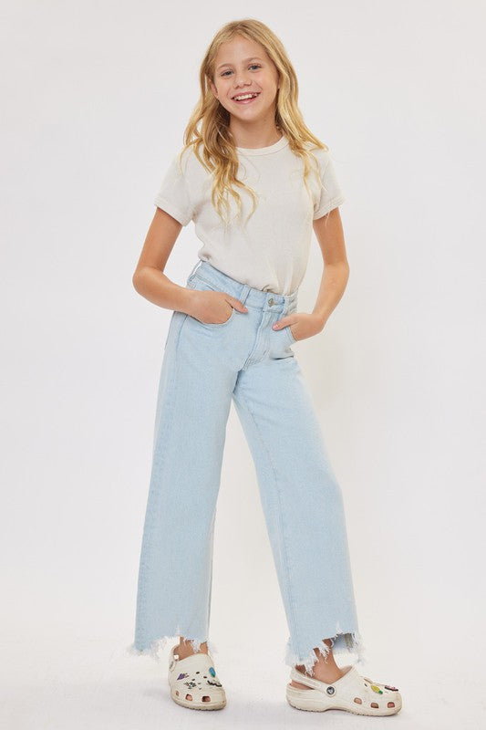 The Cassidy Girls High Rise Wide Leg Jeans