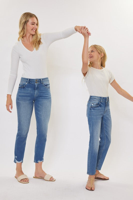 The Girls Turn About High Rise Straight Leg Jeans
