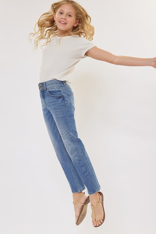 The Girls Turn About High Rise Straight Leg Jeans