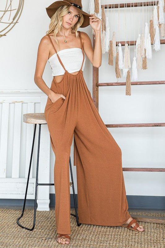 The Stassia Knit Overalls
