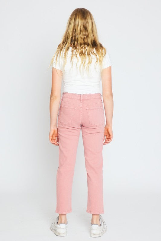 The Girls Coral Ultra High Rise 90's Straight Jeans
