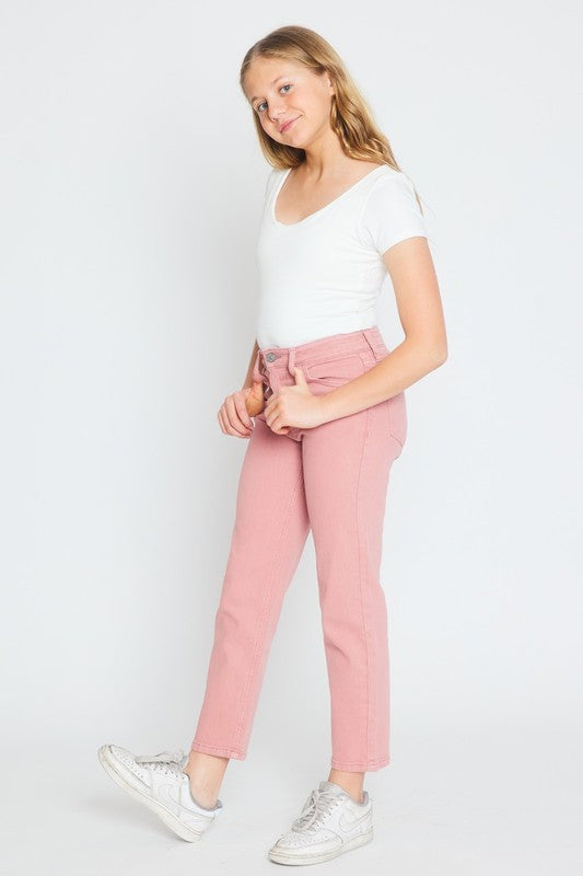 The Girls Coral Ultra High Rise 90's Straight Jeans