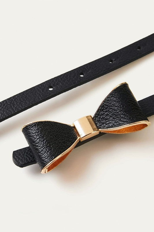 The Coquette Bow Skinny Belt