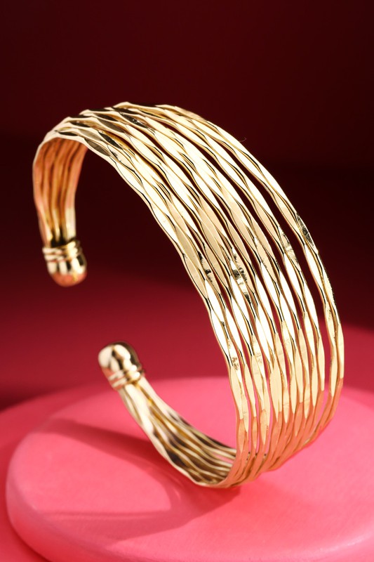 The Gold Multi-Strand Cuff Bracelet