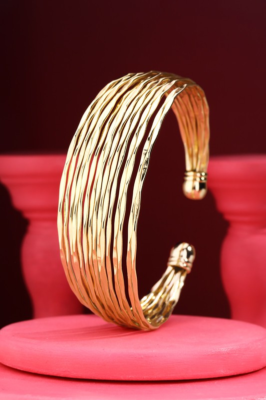 The Gold Multi-Strand Cuff Bracelet