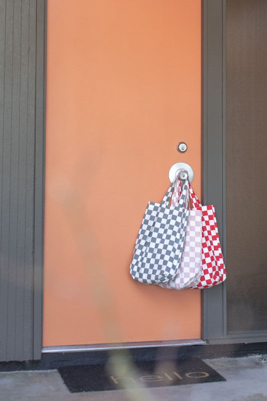 The Girls Checkerboard Tote Bag