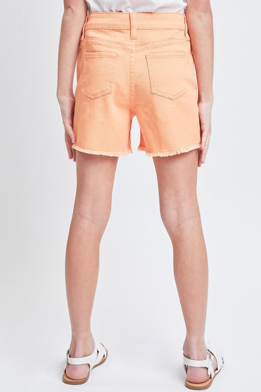 The Girls Summer Fun Tangerine Twill Shorts