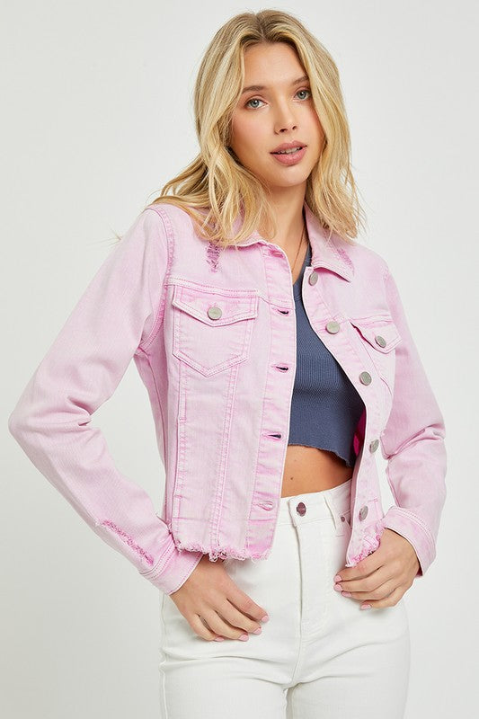 The Chilly Nights Distressed Denim Jacket