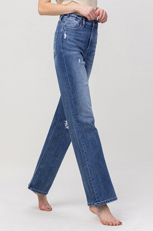 The Crush On You 90's Vintage Flare Straight Leg Jeans
