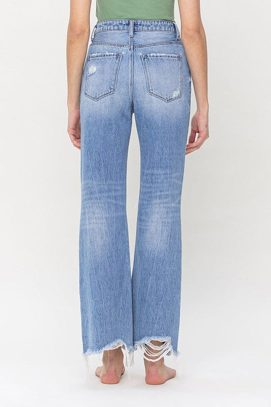 The Vintage Heart 90s High Rise Crop Flare Jeans