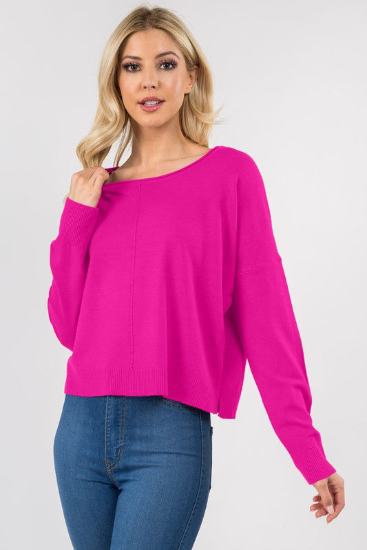 The Wear Me Out Soft Seam Cropped Sweater