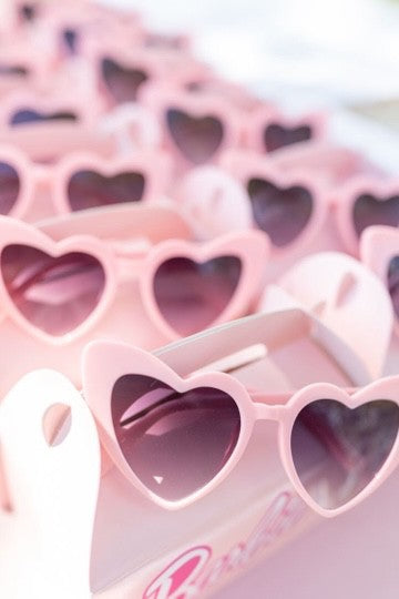 The Barbie Matte Pink Heart Sunglasses