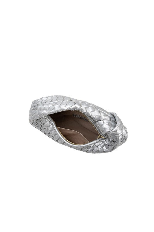 The Larissa Silver Small Top Handle Bag