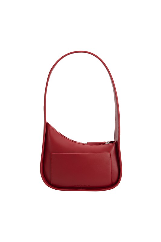 The Willow Red Recycled Vegan Leather Shoulder Bag