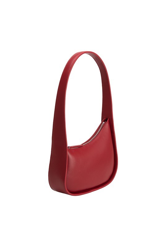 The Willow Red Recycled Vegan Leather Shoulder Bag