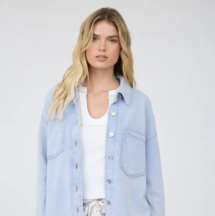 The Soundcheck Acid Wash Denim Shacket