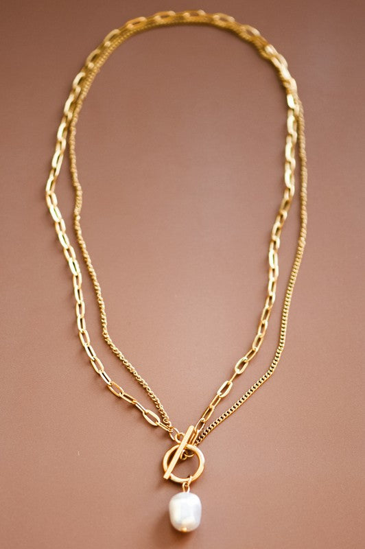 The Chain Reaction Pearl Necklace