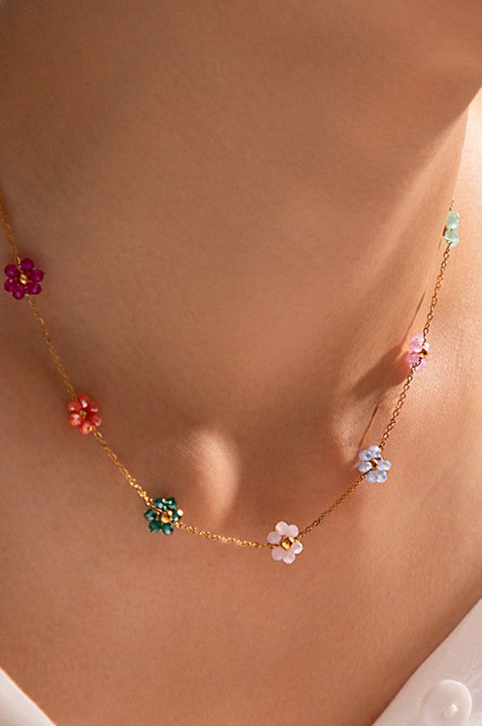 The Petal Pusher Beaded Necklace