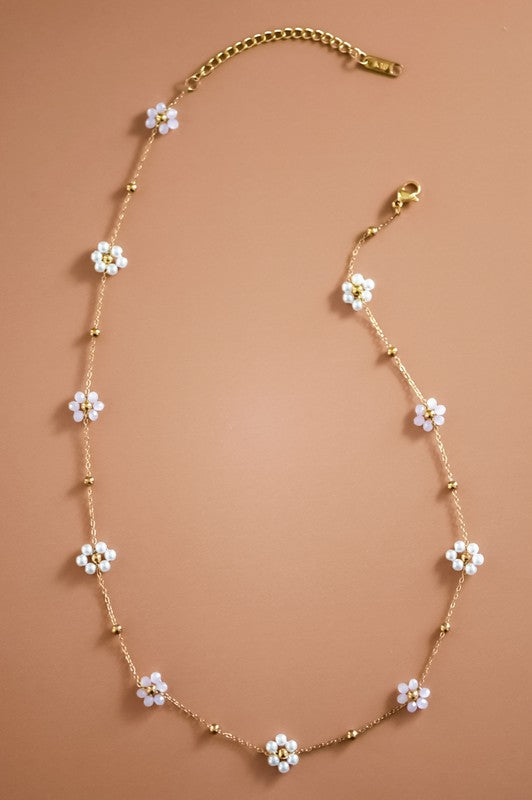 The Petal Pusher Beaded Necklace