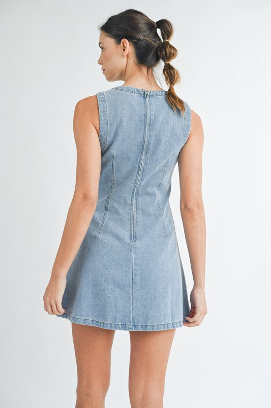 The Miss Mable Denim Mini Dress