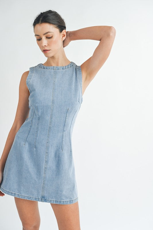 The Miss Mable Denim Mini Dress