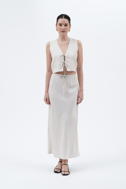 The High Voltage Linen Maxi Skirt