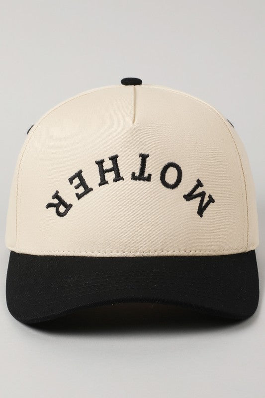 The "Mother" Upside Down Embroidered Baseball Hat
