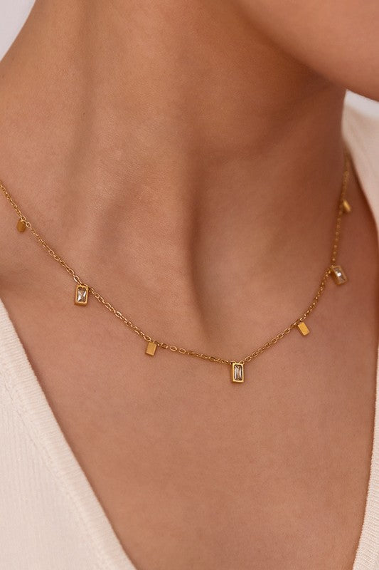 The Blink and You'll Miss It Crystal Charm Necklace