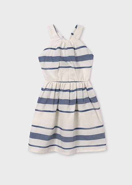 The Girls Beach House Blue and White Stripe Dress