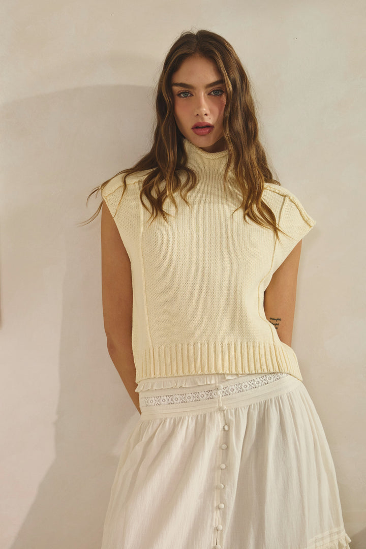 The Sharp Lines Sleeveless Sweater