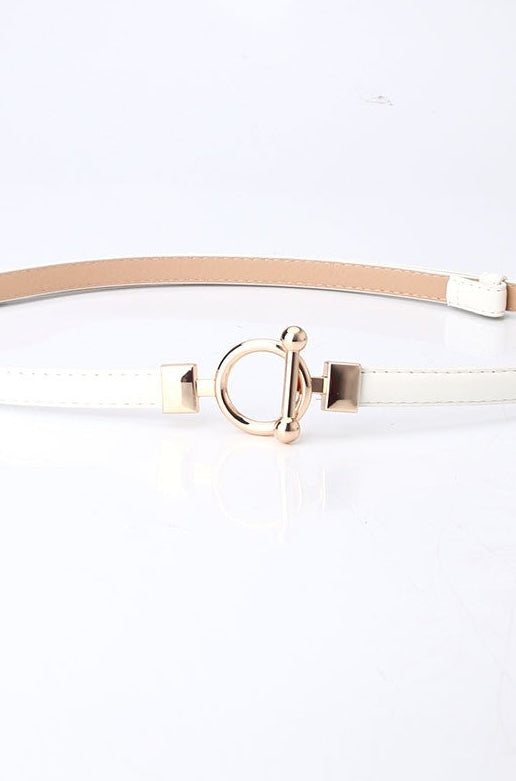 The Rutherford Circle Clasp Thin Belt