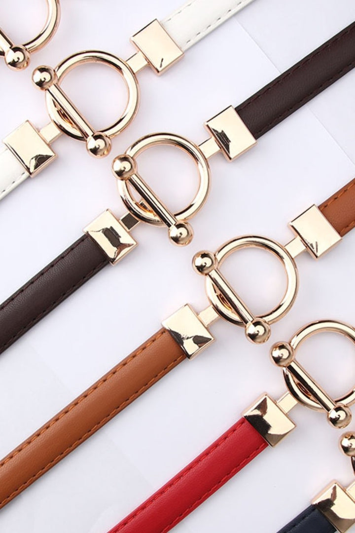 The Rutherford Circle Clasp Thin Belt