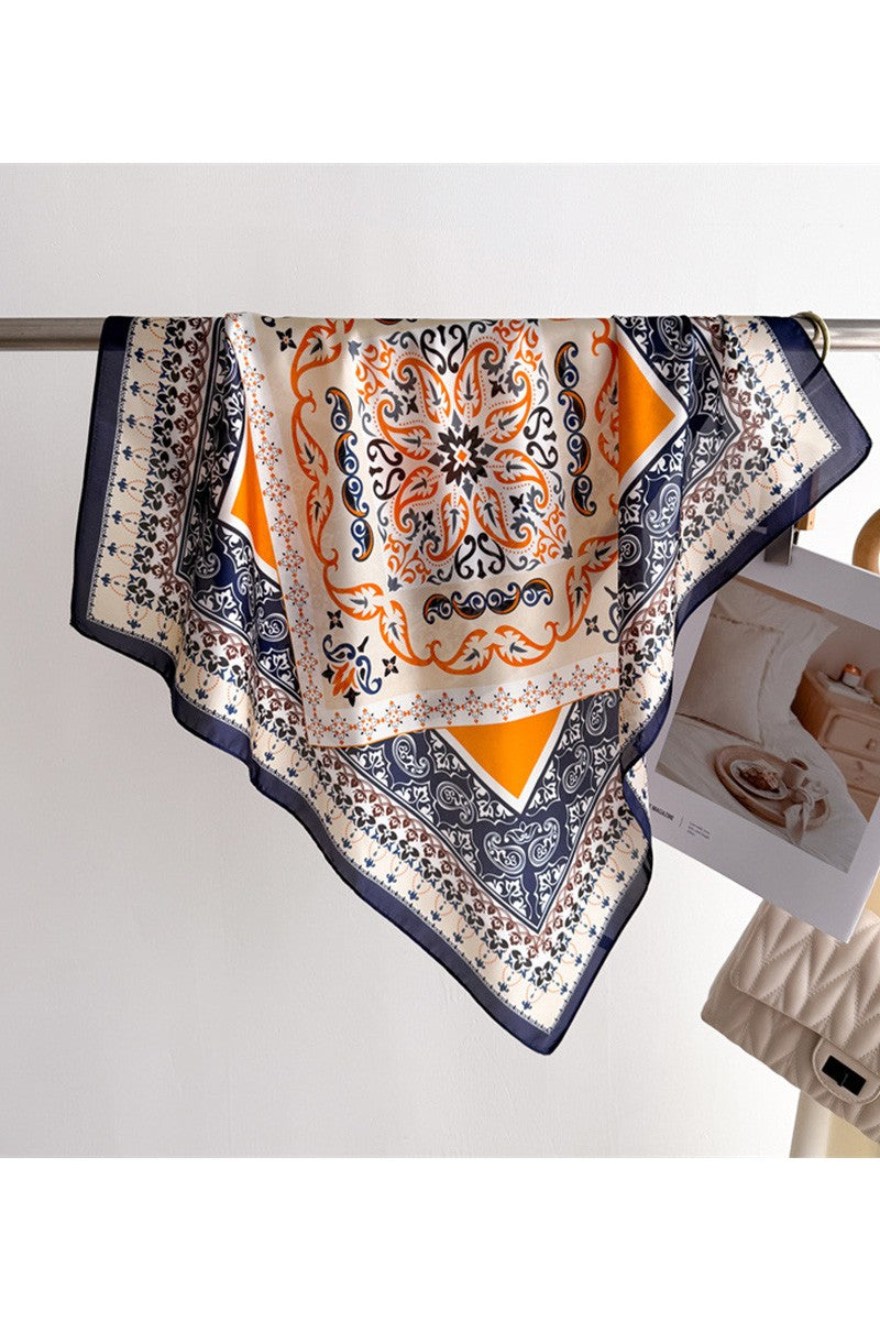 The Thistledown Print Faux Silk Scarf