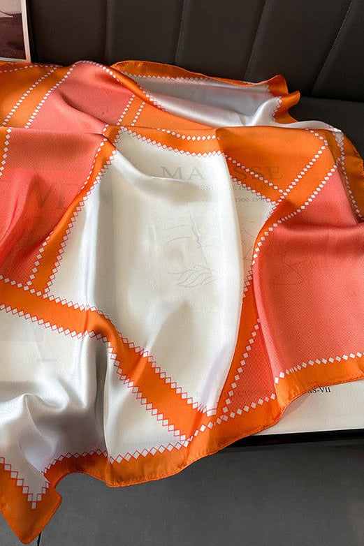 The Thistledown Print Faux Silk Scarf