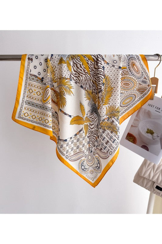 The Thistledown Print Faux Silk Scarf